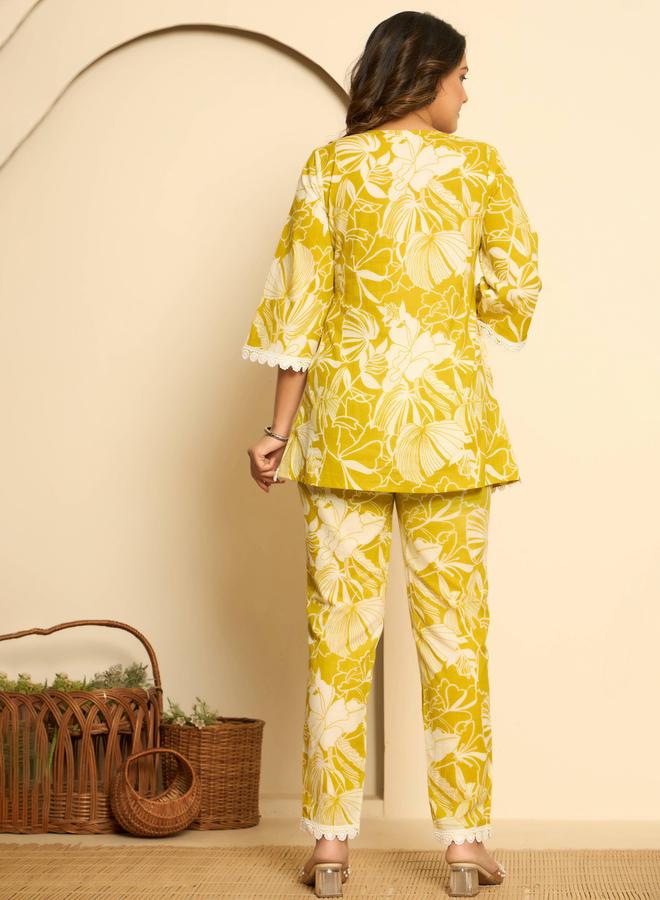 KASYA Women Floral Print Cotton Tunic and Trousers Co-Ords - Image 5